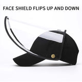 10X Outdoor Protection Hat Anti-Fog Pollution Dust Protective Cap Full Face HD Shield Cover Adult HATADULTBLKX10