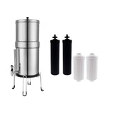 Orku 23L Gravity Benchtop Water Filter System with Gauge - Stainless Steel V238-SUPDZ-41201421582416