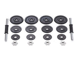 20KG Cast Iron Dumbbell Set Weight Dumbbells Home Gym Training Fitness BarBell Case V610-GYM-DUM-20KG-BLACASIRO