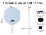 2-Player Pickleball Paddle Set, Durable Glass Fiber Pickleball Racquets with Comfort Grip, Includes V1265-AU-128-ZANGLAN