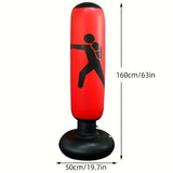 1Pc Inflatable Fitness Boxing Bag Stand - Durable Martial Arts Training Aid V728-LP24897