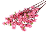 Artificial Peach Blossom Branch 65cm Roseate Plastic Peach Flower Branch for Home Decoration V1294-YM0901-WE7671114
