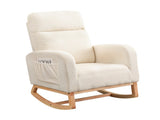 Levede Rocking Chair Ottoman Footrest With Side Pocket CH1146-BG