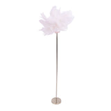 Ostrich Plume Floor Lamp Iron Art 61 Inch LED USB Stepless Dimmable Modern Decorative Standing Lamp V1294-YM0901-3119240098412
