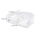 Stackable, Clear Plastic Egg Container with Lid - Rolling Refrigerator Organizer Bins for Eggs V1370-AZ4-03833