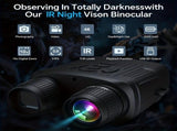 36 megapixel 4K night vision binoculars with infrared function, 7.62 cm high-definition screen, 10x V1102-HEWYJ-001