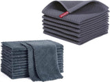 Homaxy 12 Pack Kitchen Coral Velvet Dish Cloths and 100% Cotton Waffle V1258-DP02-F-195