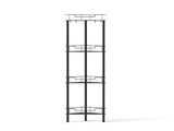 Artiss 4 Tier Floor Standing Corner Shower Caddy Bathroom Organizer Black BSR-B-4T-110H-BK
