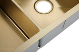 2023 Burnished Brass Gold stainless steel 304 double bowl kitchen sink V549-8645GOLD2