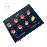 EQ-7 Audio Signal Headset Amplifier 7-Band EQ Equalizer 2 Channel Digital Sound Equalizer 12V Power V1370-AZ4-18610