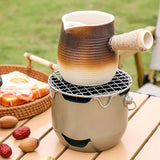 Grill - Portable Charcoal Grill - Mini Stainless Steel Charcoal Grill - Small Outdoor Grill V1188-ZXY-131-709
