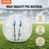 VEVOR Inflatable Bumper Ball 1-Pack, 4FT/1.2M Body Sumo Zorb Balls for Teen & Adult, 0.8mm Thick PVC V952-QSNKCQPPQZJ46BYX0V0