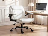 Artiss Executive Office Chair Mid Back White OCHAIR-G-7023-WH