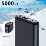 rechargeable socks, 5000mAh battery, socks for men, socks for women, outdoor V1102-936-06132-BLA-FREESIZE