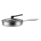 Stainless Steel Non-Stick Frying Pan 26CM Honeycomb Wok Skillet with Lid Induction Compatible V888-ELOSUNG41095
