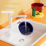 Red Adjustable Height Pet Bowl With Suction Cup Base Anti-Spill Elevated Feeder For Cats And Dogs V888-ELOSUNG56125-2