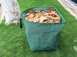 2-Pack 53 Gallon Dustpan-Type Yard Waste Bags, Reusable Heavy Duty Collapsible Garden Bags, V1258-DP02-C-235