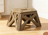 Foldable HandHeld Plastic Small Stool 28x32x23cm Coffee,28x32x23cm Low Seat Suitable for Camping V1221-XM-LB5259-ZS168