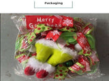 Christmas Green Monster Leg Wreath Door Hanging Decoration Holiday Front Door Decor Outdoor V1358-D132-QAZMLP00019