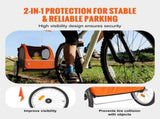 Bike Trailer for Toddlers, Kids, Double Seat, 45 kg Load, 2-In-1 Canopy Carrier Converts to V952-LYS2GHJG820IRLD5RV0