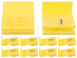 Worgeous Yellow Wire Connectors for Cars Quick Installation Components Waterproof Plastic 10pcs V1189-LWWAL-20260327-03340