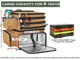 Fishing Tackle Backpack with Rod Holders & Cooler V728-LP601099883422696