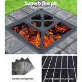 Grillz Fire Pit BBQ Grill Ice Bucket 4-In-1 Table FPIT-BBQ-4IN1-8144