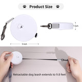 Retractable Dog Leash Pet Mini Retractable Leash Lightweightwith 9.8ft Strong Nylon Tape, V1369-AZ3-W-05181