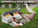 CARLA HOME Automatic Chicken Feeder Treadle - Galvanized Steel V178-36528