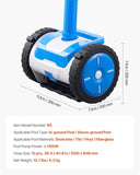 VEVOR Suction Pool Cleaner Vacuum Cleaner 2 Wheels for In/Above-ground Pool V952-XSYCQJQXCLS4UGXSPV0