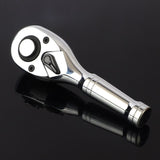 Ratchet Set, 1/4", 3/8", 1/2" Drive Ratchet Handle Wrench 72-Tooth Quick-Release Reversible, Gift V1192-AZ-W-2988