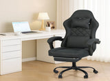 Levede Office Chair High Back Suede Fabric Gaming Chair OF1063-DG-AU
