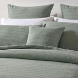 Bianca Kahlani Sage Waffle Quilt Cover Set King V442-BCA-QUILTCS-KAHLANI-SAGE-KI