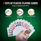 Poker Chip Set, 300-Piece Poker Set, Complete Poker Playing Game Set with Carrying Case, Heavyweight V952-PKCMTZCLAY308AR11V0