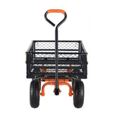 Dump Cart, Metal Garden Dump Cart with Easy to Assemble Frame, Dump Wagon with 2-in-1 Convertible V952-JSZXTC880LBSPVWN9V0