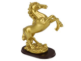 Horse Statue Gold Synthesized Resin Unique Horse Art Figurine for Wine Cabinet Office Leaping Horse V1294-YM0710-3115230125912