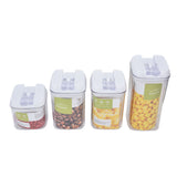 4Pcs/Set Kitchen Storage Box Transparent Multifunctional Sealed Jar for Home Kitchen V1294-YM0714-3118210204511