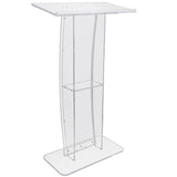 120cm Acrylic Podium Stand Transparent V63-931391