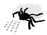 Decorative Spider Spook House Artificial Spider with Fake Cobweb for Party Halloween Festival V1294-YM0523-3115210210811