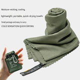 Outdoor Sports Combo Set - Green Microfiber Quick Dry Cooling Towel and Pink Lightweight Running V888-ELOSUNG53868