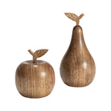 Set 2 Handcrafted Apple & Pear Assorted 15cm, 10cm V637-50506APL