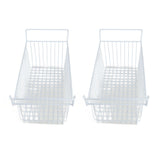 2Pcs Freezer Organizer Bins Steel Wire Large Capacity Strong Bearing Freezer Basket with Handle for V1294-YM0706-3113230181212