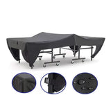 Premium Outdoor Ping Pong Table Cover Waterproof Sunproof Dustproof, Fits Standard Tables with V1341-ZY-NVW7PS4R-600D-BLACK
