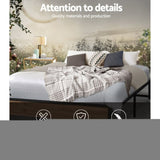 Artiss Bed Frame Metal Bed Frame Bed Base OSLO - Double MBED-C-OSLO-D-BK