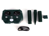 Ultrasonic Animal Repeller Solar Powered Mouse Repeller Expeller with 5 Gears for Outdoor Garden V1294-YM0901-3113210136011