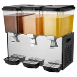 VEVOR Commercial Beverage Dispenser 18L x 3 Tanks Cold Juice Ice Drink Dispenser V952-SYYLJJBSJXS1XCB5NV3