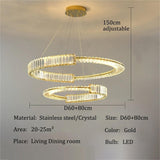 BAMDECOR C3318/2 Modern Crystal Chandeliers Lighting Contemporary Round Chandelier Lighting V255-BAM-C3318-2-0608