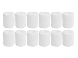 12Pcs Bandage Wrap Natural Latex Elastic Self Adhesive Wrap for Cows Dogs Horses 10cm White V1294-YM0523-3111220104717