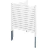 48" W x 48" H Vinyl Privacy Fence Panels, Air Conditioner Fence, Outdoor Privacy Screens for Trash V952-PVCYSWLMB48X1YA2SV0