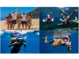 Full Face Snorkel Mask, Anti Fog Diving Mask 180 Degree Panoramic View Leakproof Snorkeling Gear for V1192-AZ-W-10528